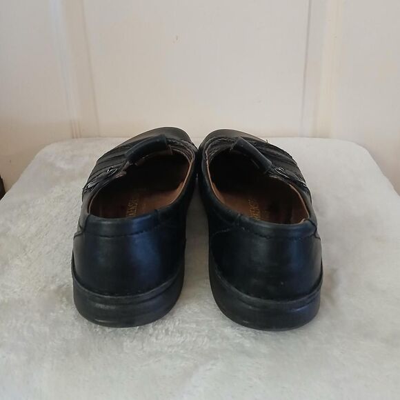 Birkenstock Madeira Black Leather fisherman Closed Toe Buckle Sandal EU 41 Y2K - Picture 5 of 8